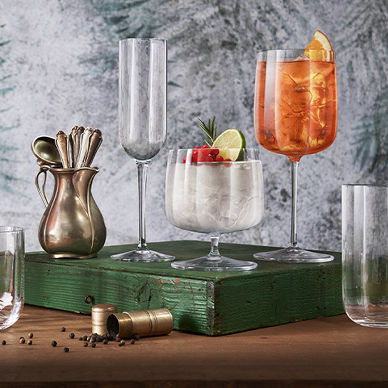 Jazz Calice Rum 50 cl In Vetro Set 4 Pz