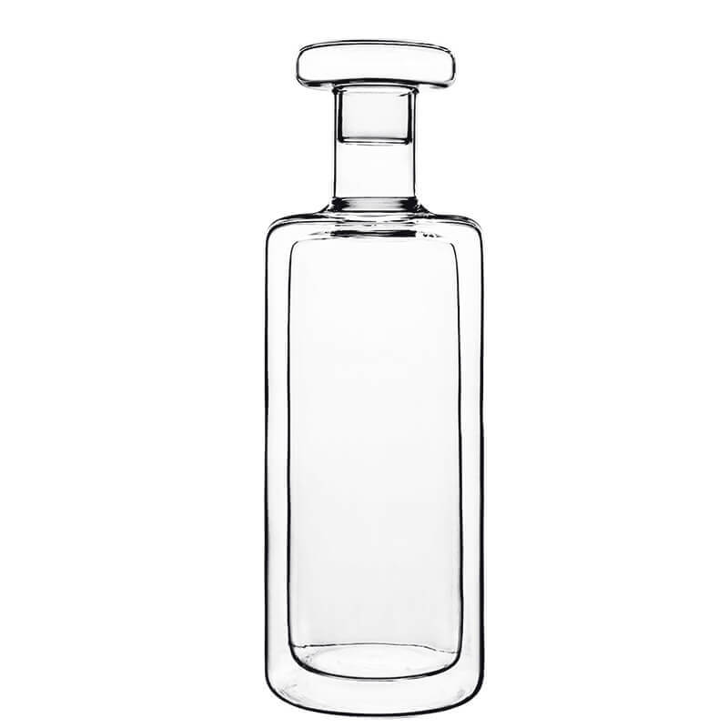 Thermic Glass Drink & Design Bottiglia Termica Con Tappo 75 cl In Vetro Termico Borosilicato