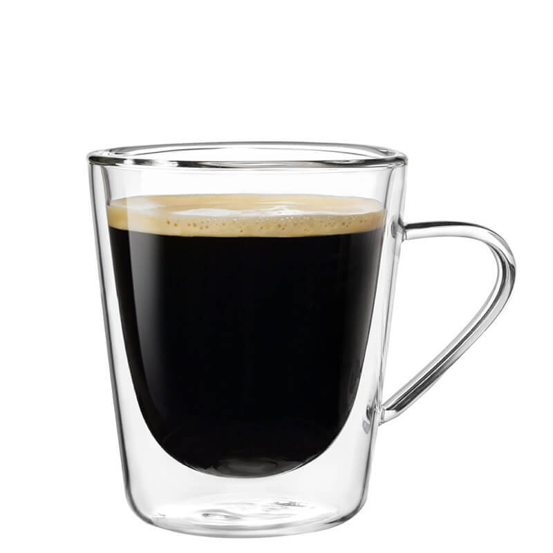 Thermic Glass Drink & Design Duos Tazza Multiuso 29.5 cl In Vetro Termico Borosilicato Set 2 Pz