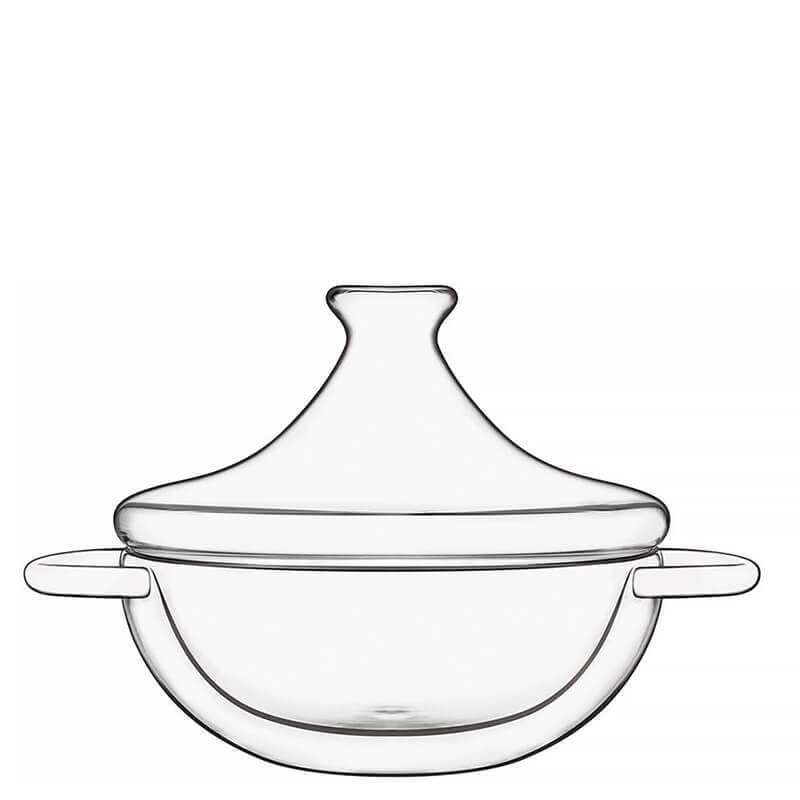 Thermic Glass Food & Design Tajine 18.5 cl In Vetro Termico Borosilicato Set 2 Pz