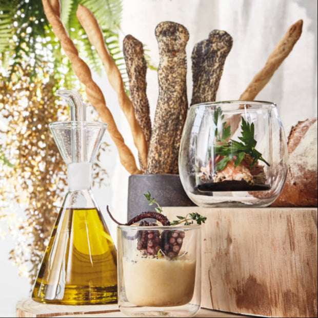 Thermic Glass Food & Design Oliera Tonda 25 cl In Vetro Termico Borosilicato