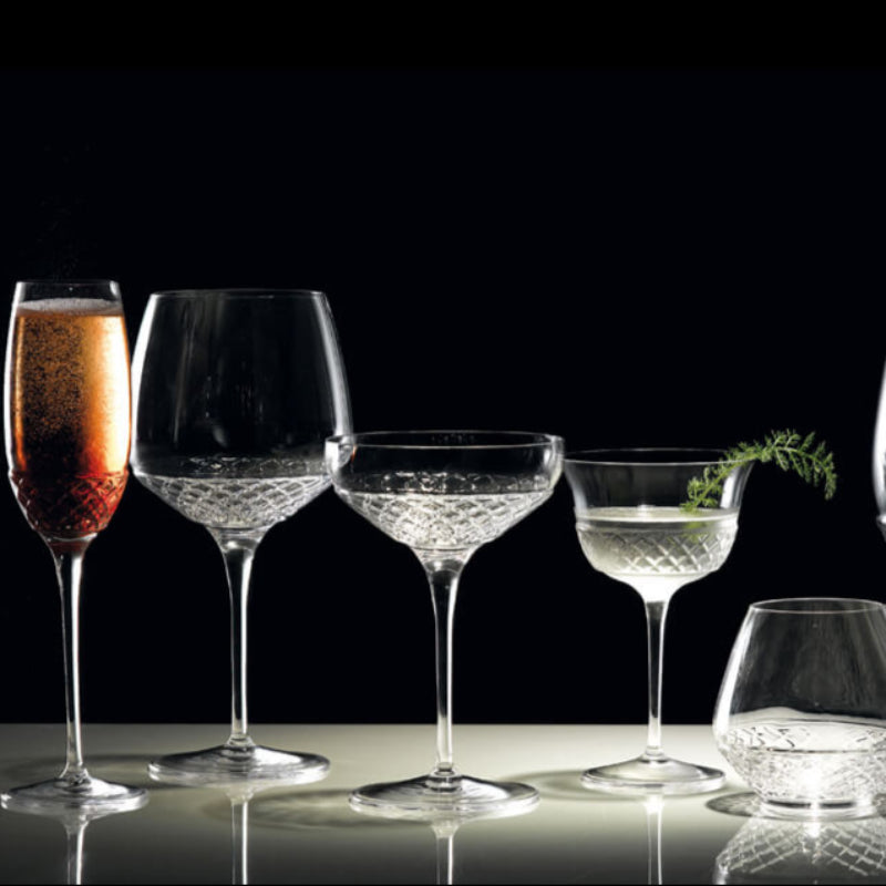 Roma 1960 Calice Cocktail Fizz 26 cl In Vetro Set 6 Pz