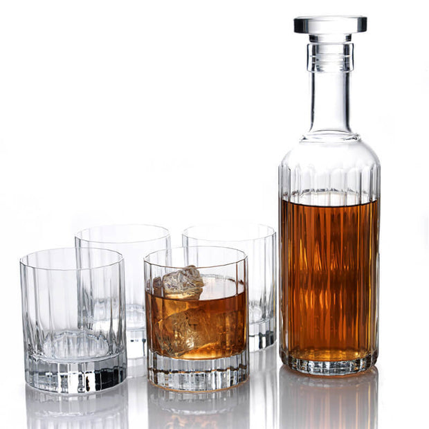 Bach Set Whisky Bottiglia e Bicchieri In Vetro Set 5 Pz