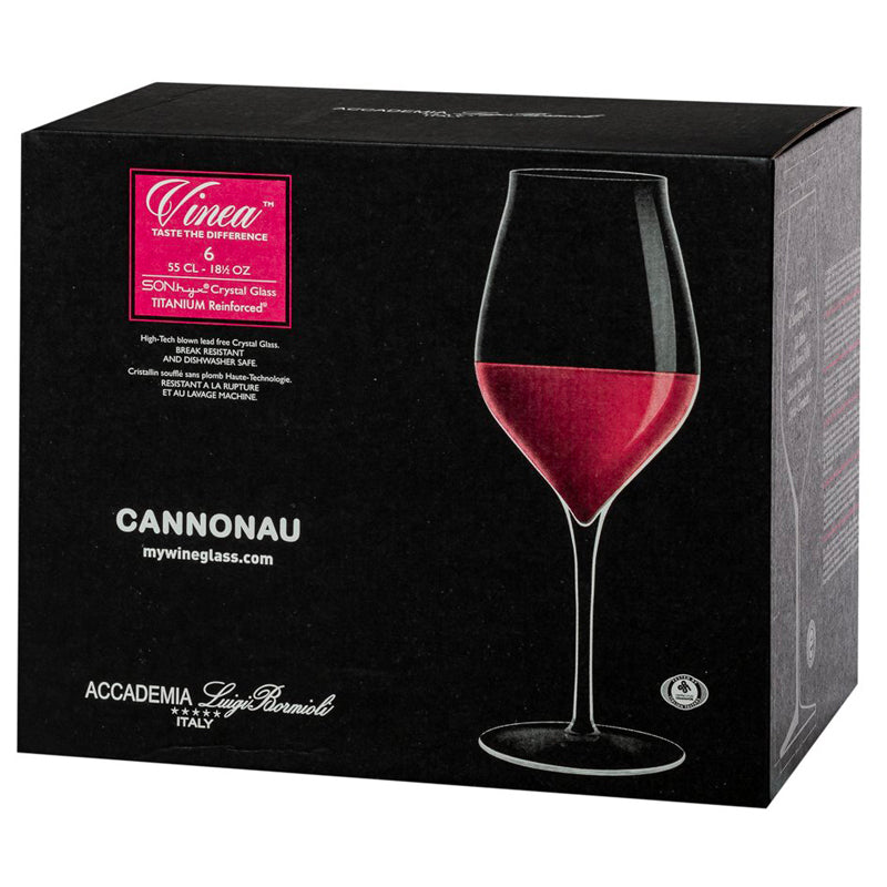 Vinea Cannonau Red Wine Glass 55 cl Set 6 Pcs