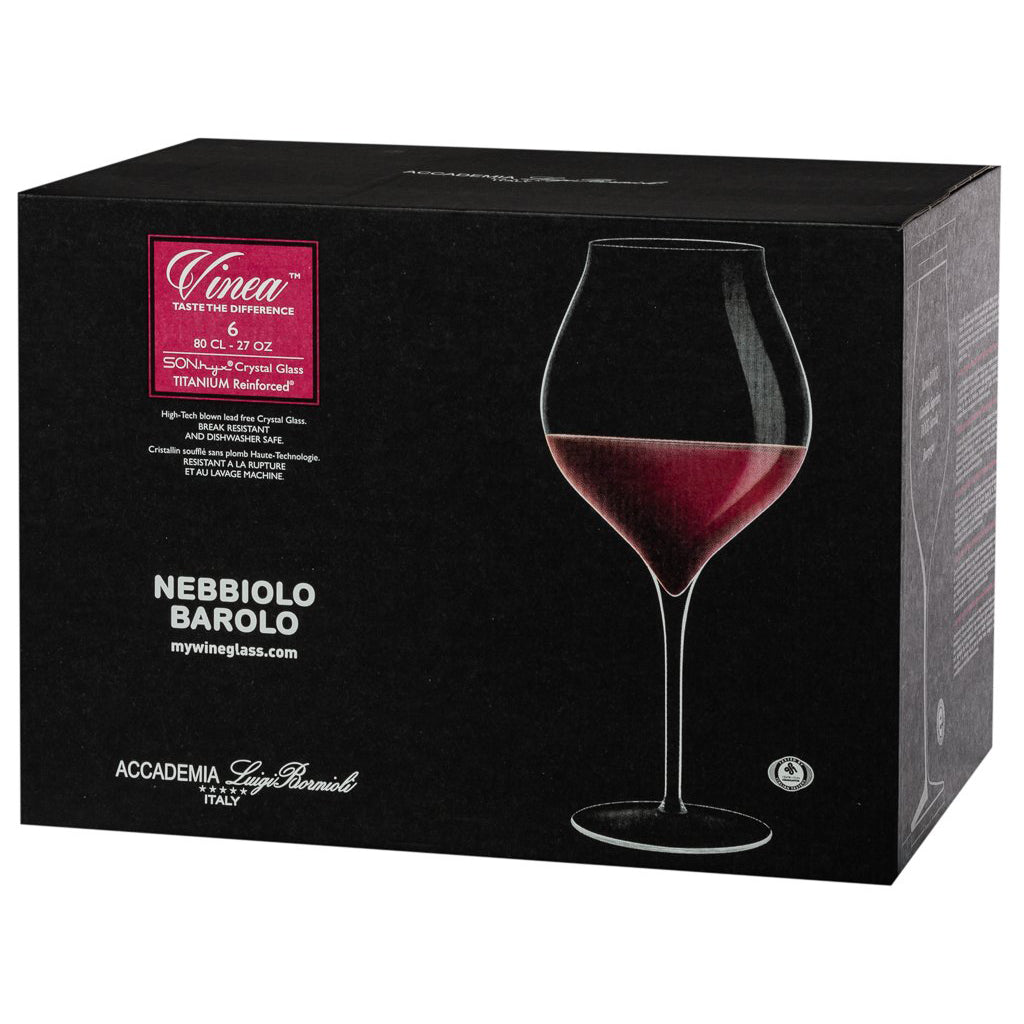 Vinea Nebbiolo Barolo Red Wine Goblet 80 cl Set 6 Pcs