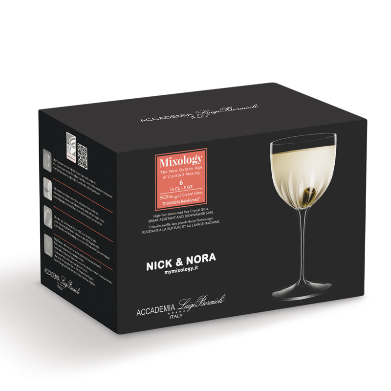 Mixology Calice Nick & Nora 15 cl In Vetro Set 6 Pz