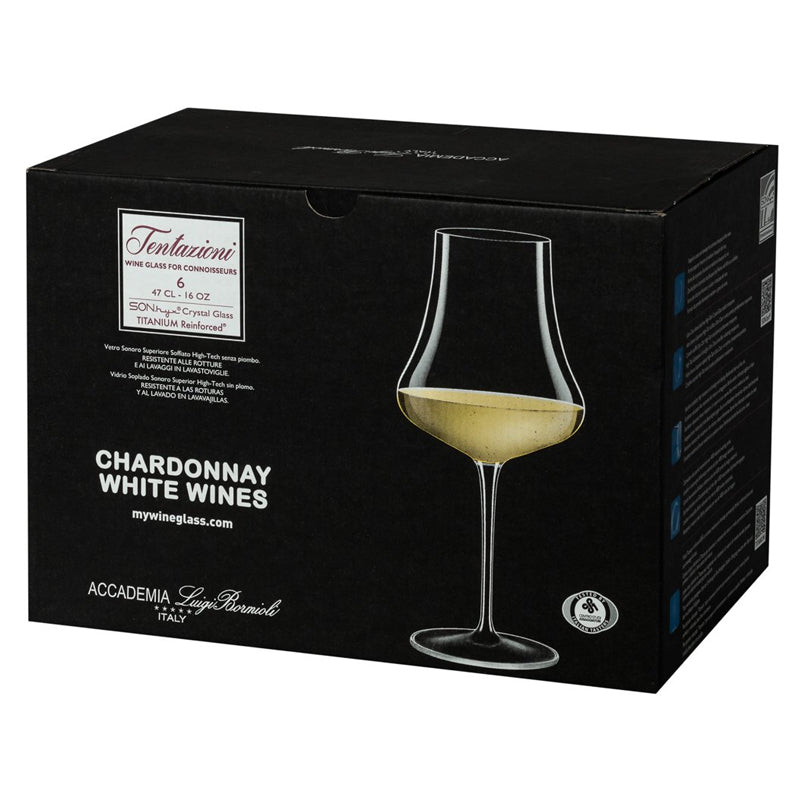Tentazioni Calice Vino Bianco Chardonnay 47 cl In Vetro Set 6 Pz