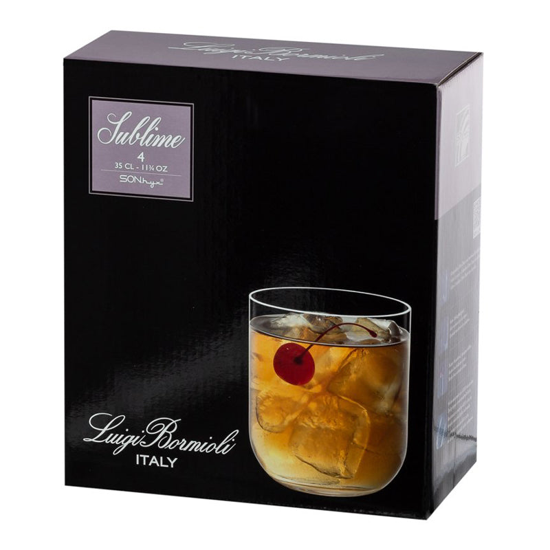 Sublime Bicchiere Whisky DOF 35 cl In Vetro Set 4 Pz