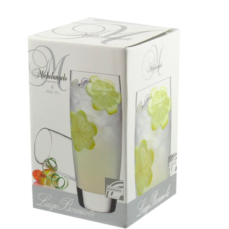 Michelangelo Masterpice Boire Apéritif Verre 31 cl Lot 4 Pcs