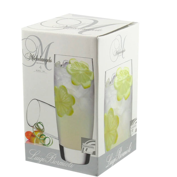 Michelangelo Masterpice Boire Apéritif Verre 31 cl Lot 4 Pcs