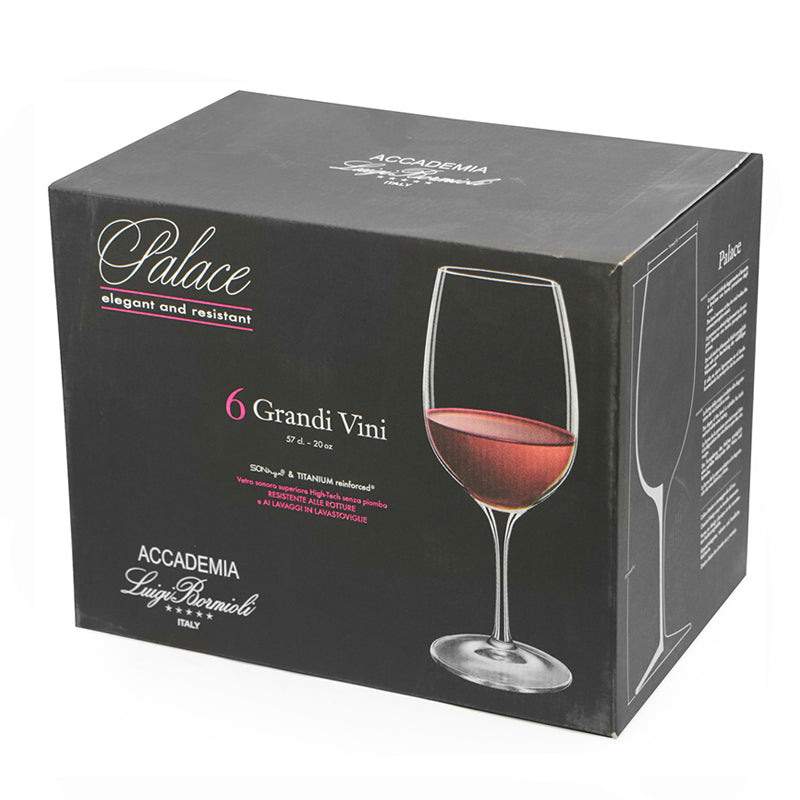Palace Calice Vino Rosso Grandi Vini 57 cl In Vetro Set 6 Pz