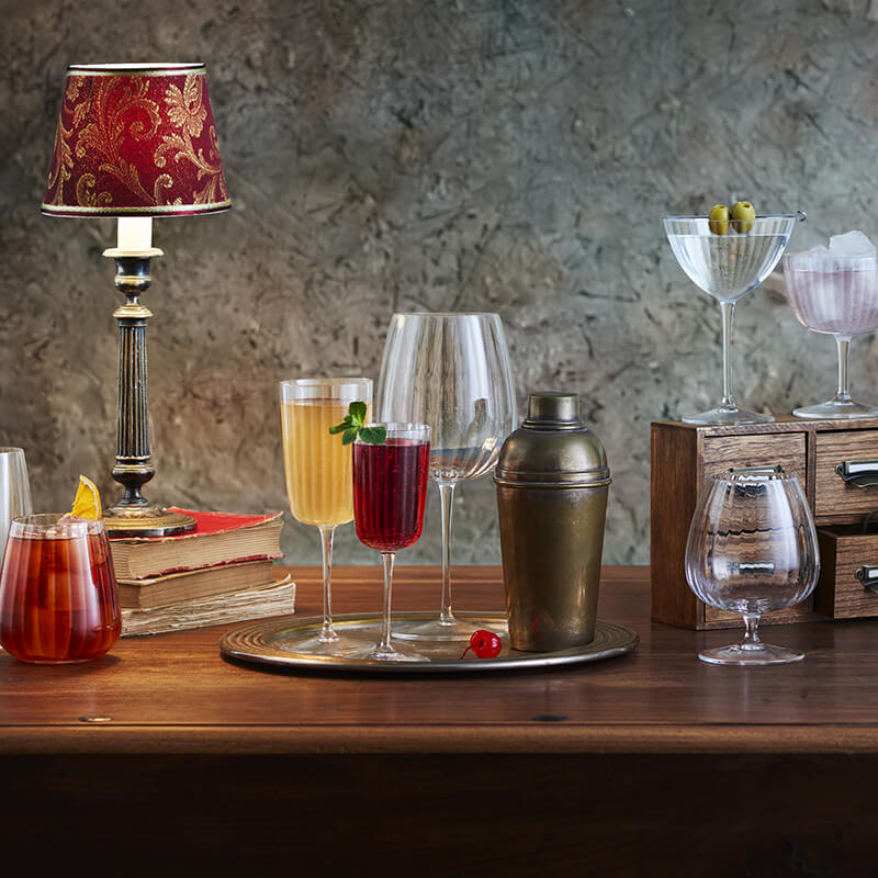 Speakeasies Swing Calice Gin Tonic 75 cl In Vetro Set 6 Pz