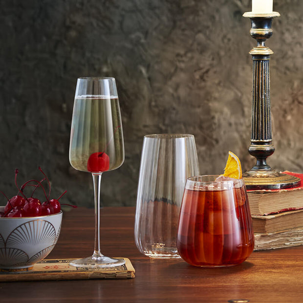Speakeasies Calice Flute 21 cl In Vetro Set 6 Pz