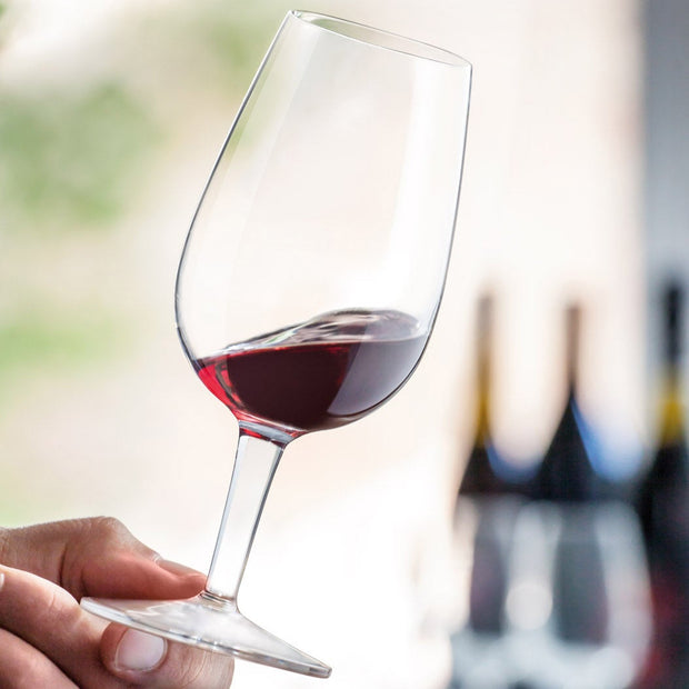 DOC Calice Vino Degustazione 21.5 cl con Tacca 10 cl CE In Vetro Set 6 Pz