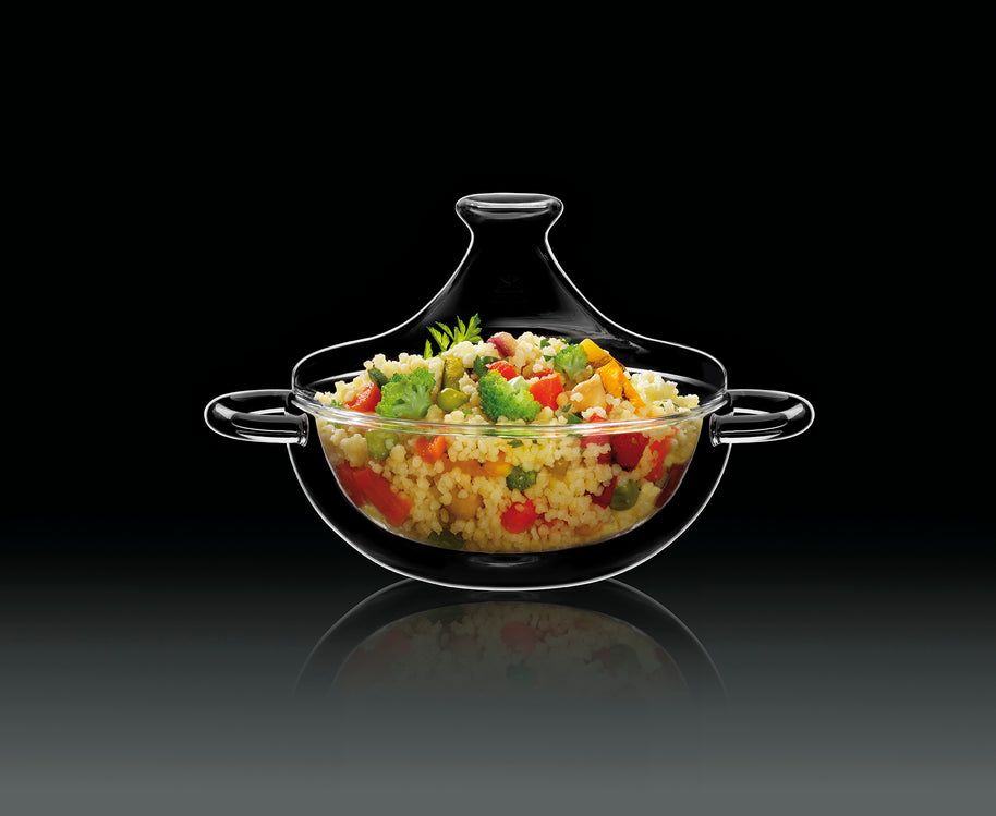 Thermic Glass Food & Design Tajine 18.5 cl In Vetro Termico Borosilicato Set 2 Pz