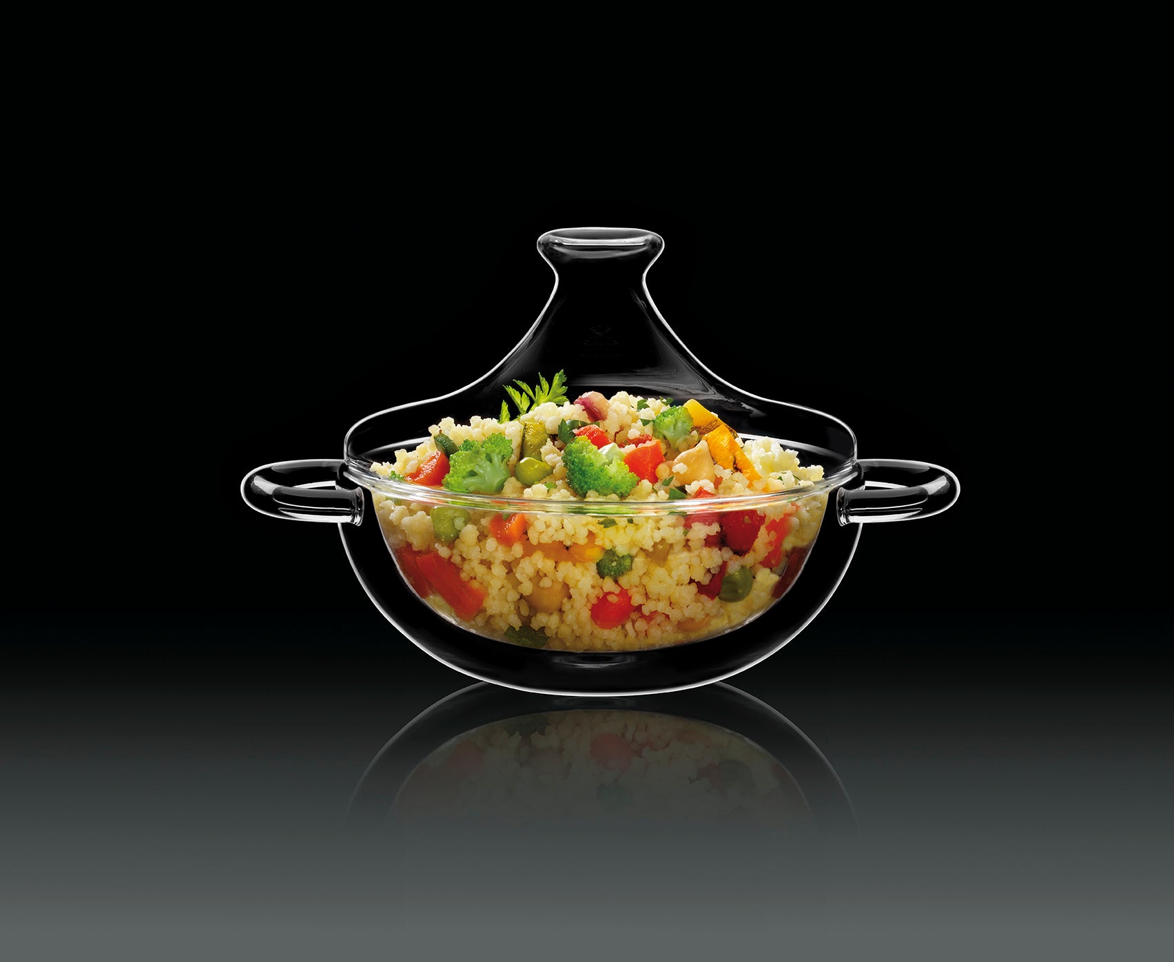 Thermic Glass Food & Design Tajine 18.5 cl In Vetro Termico Borosilicato Set 2 Pz