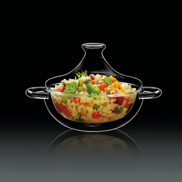 Thermic Glass Food & Design Tajine 18.5 cl In Vetro Termico Borosilicato Set 2 Pz