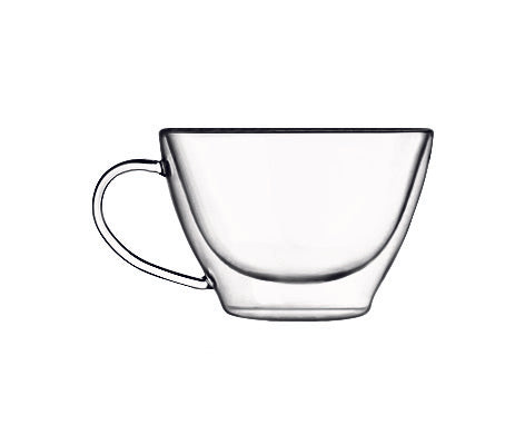 Thermic Glass Drink & Design Duos Tazza Multiuso 38.5 cl In Vetro Termico Borosilicato Set 2 Pz