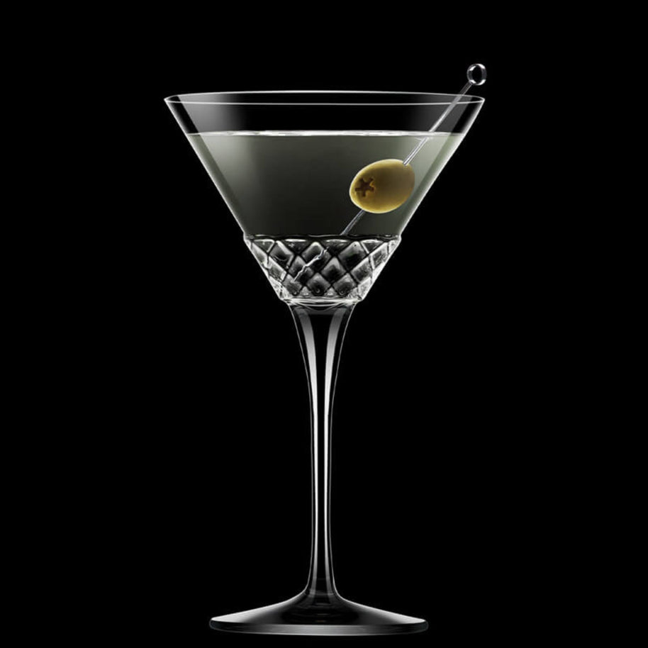 Roma 1960 Coppa Martini 22 cl In Vetro Set 6 Pz