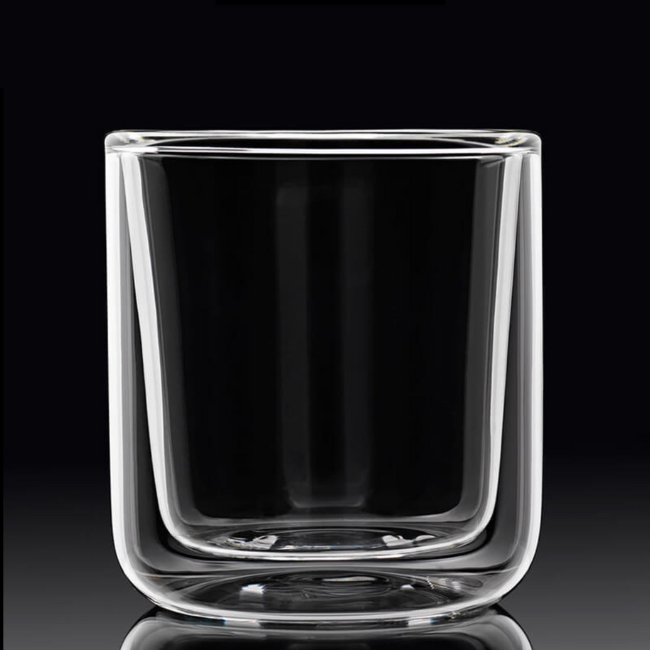 Thermic Glass Food & Design Cylindrical Bicchierino Monoporzione 11 cl In Vetro Termico Borosilicato Set 2 Pz