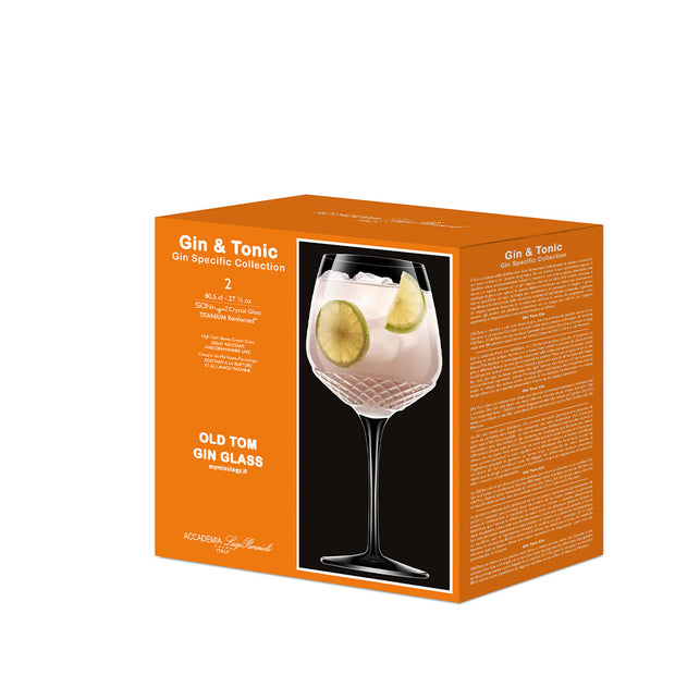 Gin & Tonic Old Tom Calice Gin Tonic 80.5 cl In Vetro Set 2 Pz