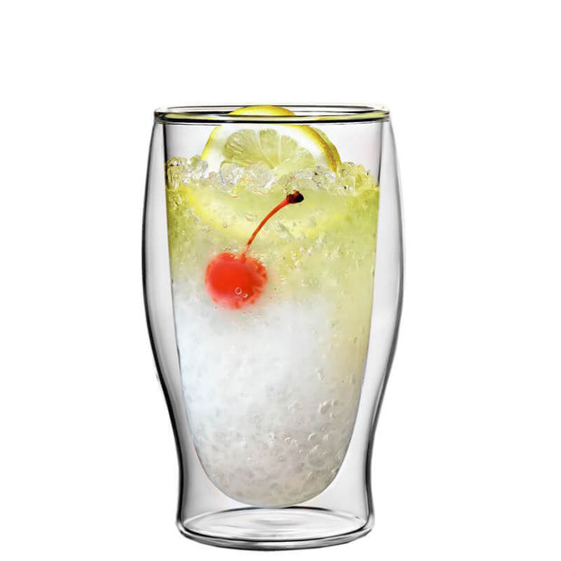 Thermic Glass Drink & Design Duos Bicchiere Bibita 47 cl In Vetro Termico Borosilicato Set 2 Pz