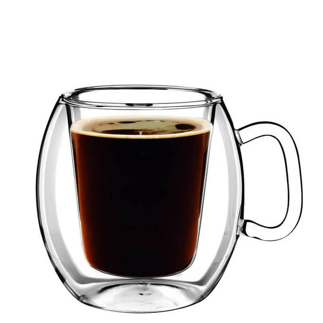 Thermic Glass Drink & Design Caffe Supremo Tazza Caffè 30 cl In Vetro Termico Borosilicato Set 2 Pz