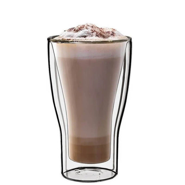 Thermic Glass Drink & Design Duos Latte Tazza Latte 34 cl In Vetro Termico Borosilicato Set 2 Pz