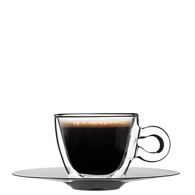 Thermic Glass Drink & Design Espresso Coffee Cup 6.5 cl Set 2 Pcs
