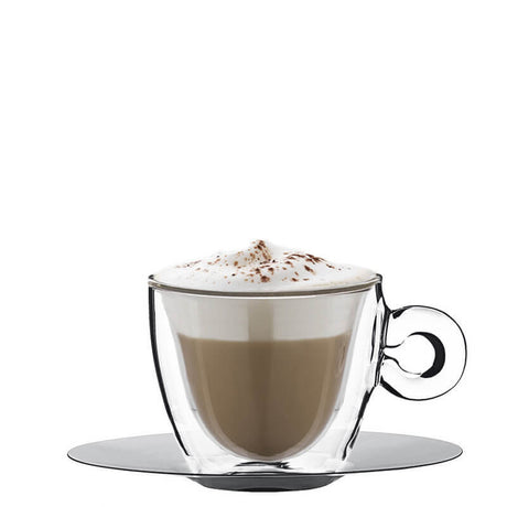 Thermic Glass Drink & Design Tasse De Cappuccino 16.5 cl Lot 2 Pcs