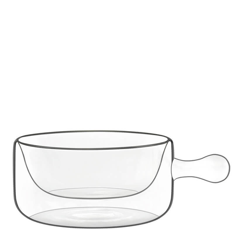 Thermic Glass Food & Design Plat À Casserole Individuel Avec Poignées 25 cl Lot 2 Pcs