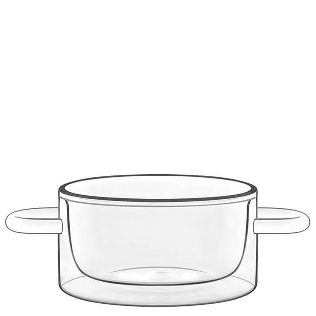 Thermic Glass Food & Design Tegamino Monoporzione 27 cl In Vetro Termico Borosilicato Set 2 Pz