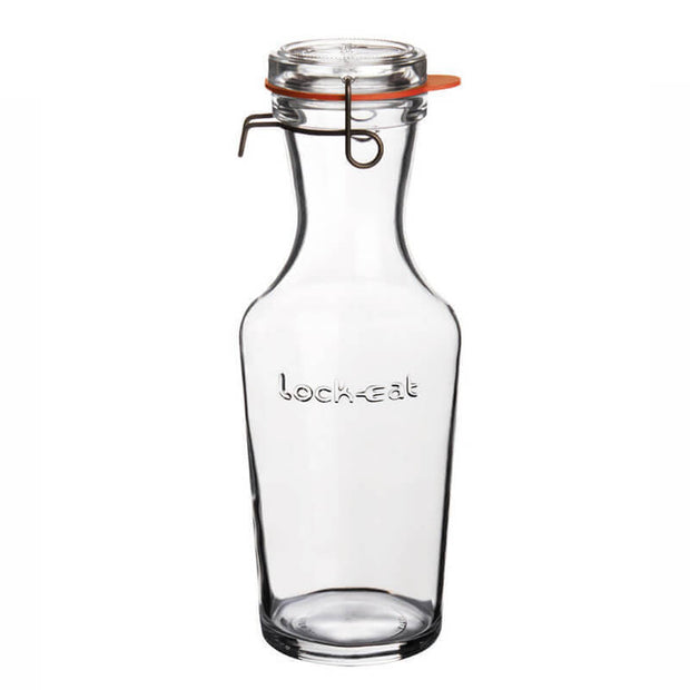 Lock Eat Caraffa Con Tappo Ermetico 100 cl In Vetro Set 6 Pz