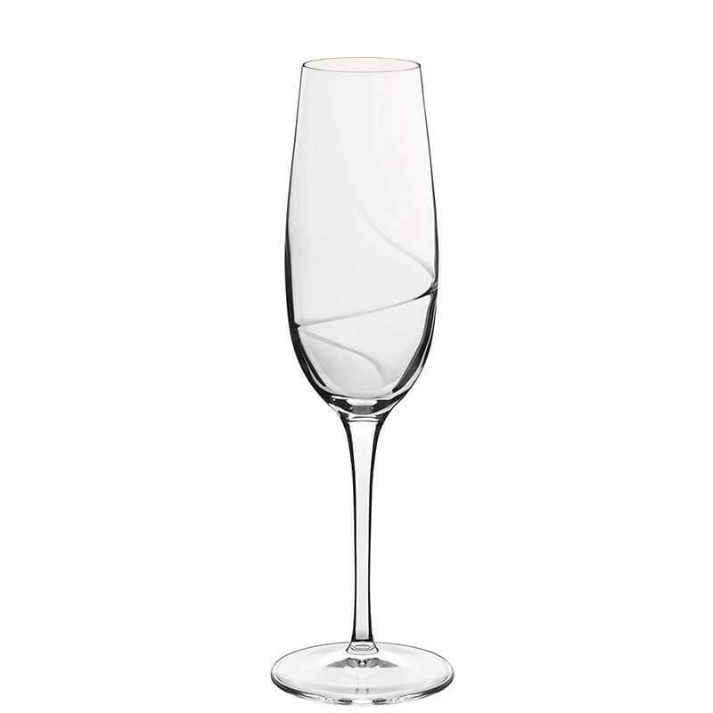 Aero Calice Flute 23.5 cl In Vetro Set 6 Pz