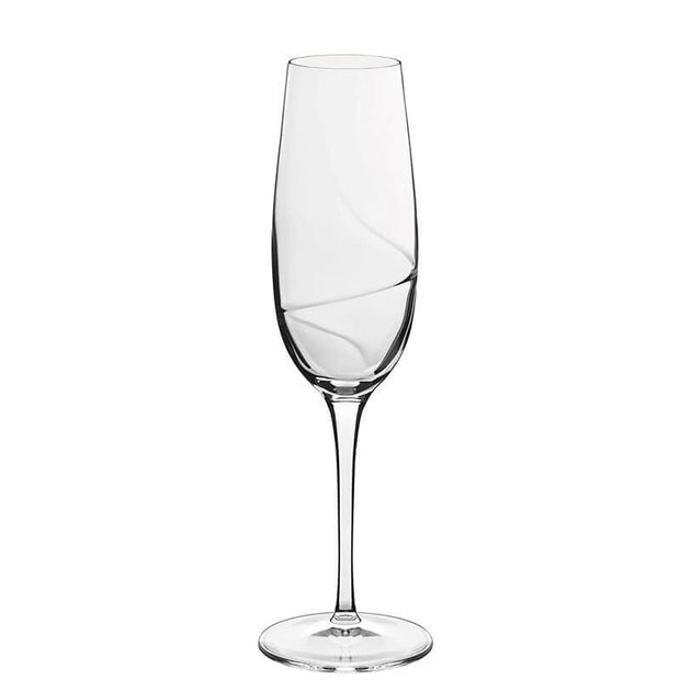 Aero Calice Flute 23.5 cl In Vetro Set 6 Pz