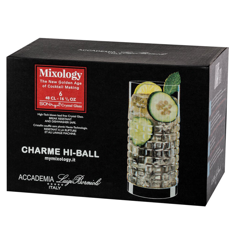 Mixology Charme Verre À Highball 48 cl Lot 6 Pcs