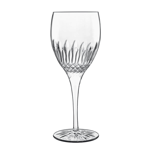 Diamante White Wine Glass Riesling 38 cl Set 4 Pcs