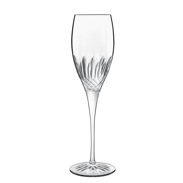 Diamante Calice Flute 22 cl In Vetro Set 4 Pz