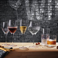 Diamante Verre À Whisky Dof 38 cl Lot 4 Pcs