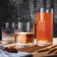 Diamante Verre À Whisky Dof 38 cl Lot 4 Pcs