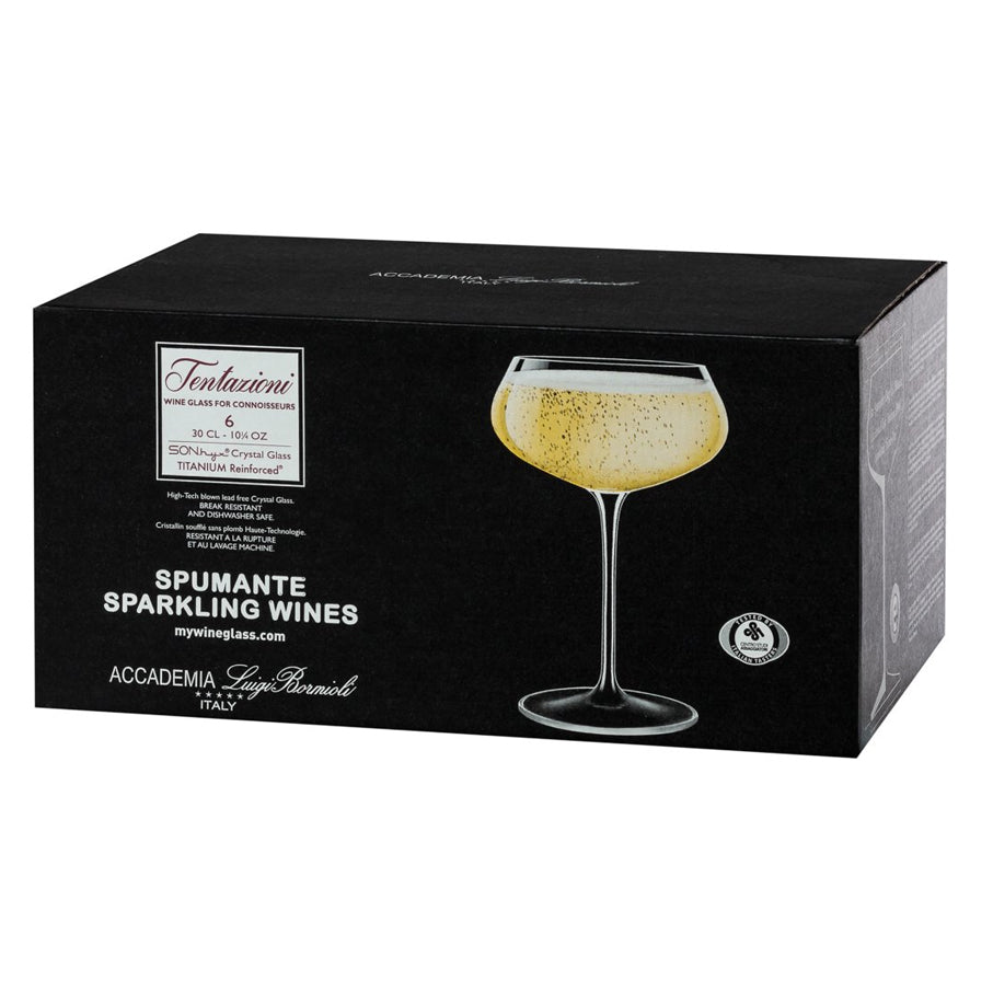 Tentazioni Coppa Champagne 30 cl In Vetro Set 6 Pz