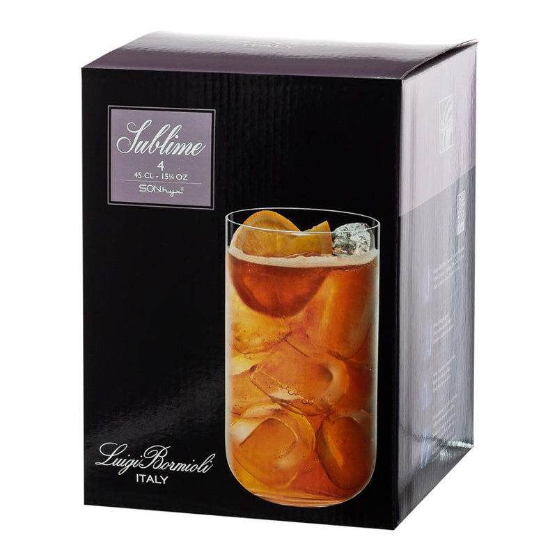 Sublime Drink Glass 45 cl Set 4 Pcs – Bormioli Luigi