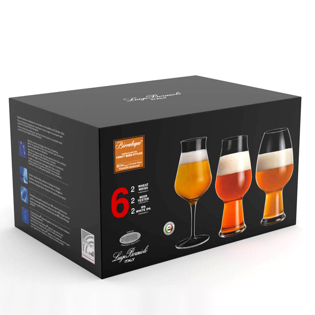 Birrateque Ensemble De Verres À Bière Lot 6 Pcs