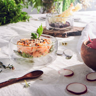 Thermic Glass Food & Design Plat À Casserole Individuel Avec Poignées 16 cl Lot 2 Pcs