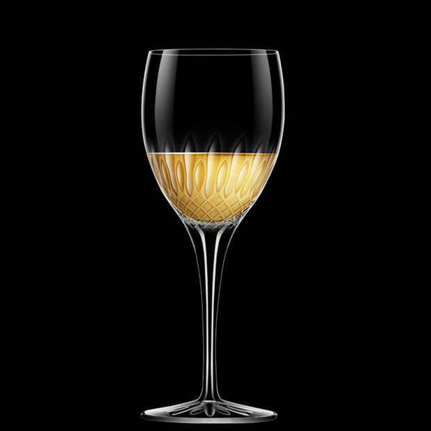 Diamante Calice Vino Bianco Riesling 38 cl In Vetro Set 4 Pz